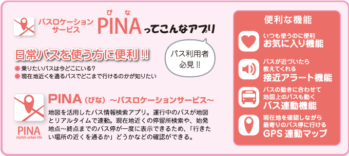 PINAってこんなアプリ