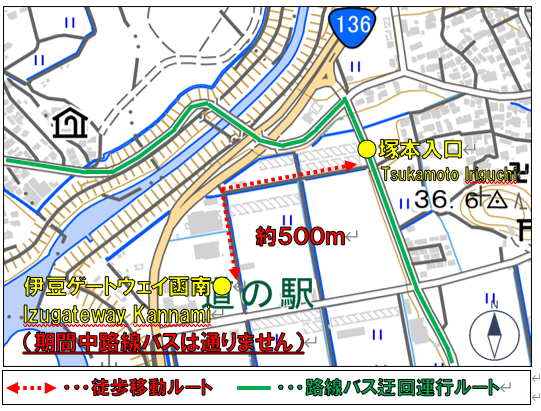 迂回 GW 地図