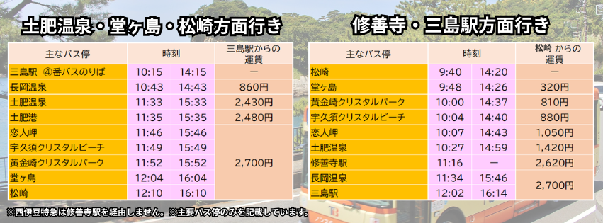 西伊豆特急・快速バス